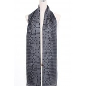 Men's Fashion Cotton Rich Scarf 15 Charcoal